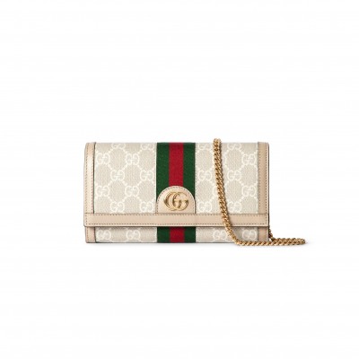 GUCCI OPHIDIA WALLET ON CHAIN 772309 (19*10*3.5cm)